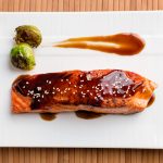 Delicious,Salmon,Teriyaki,Dish,Top,View.,Japanese,Cuisine,Inspired,Dinner
